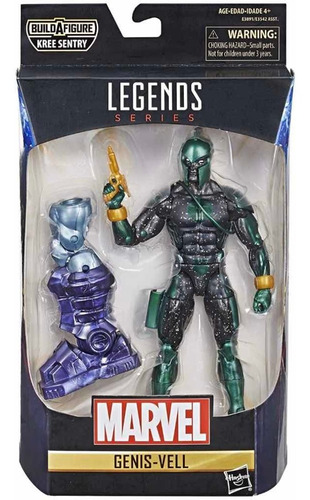 Genis-vell Marvel Legends (baf Para Armar A Kree Sentry)