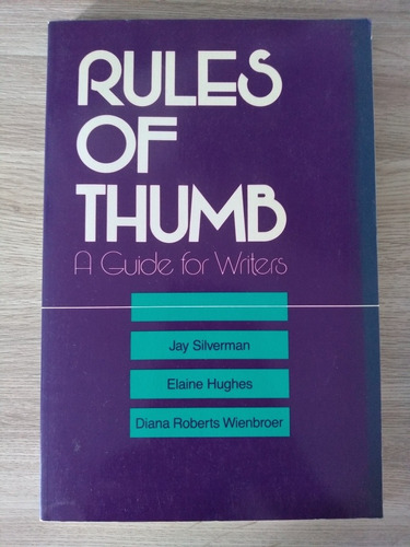Libro - Rules Of Thumb A Guide For Writers
