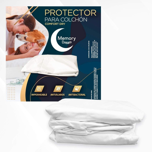 Protector Cubre Colchón Memory Dream Impermeable Individual