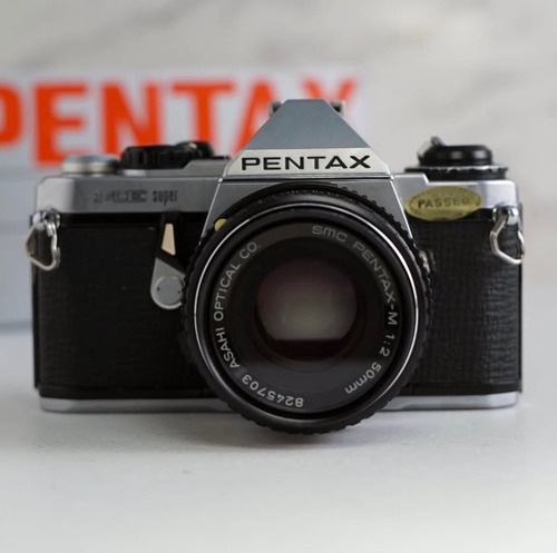 Pentax Me Super + Smc Pentax-m F2 50mm Plateado (Usado)