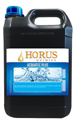 Água Desmineralizada Horus 5 Lts