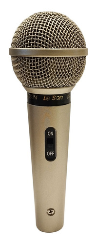 Microfone Dinâmico Leson Sm58 P4 Ab Com Cabo E Bolsa Nfe