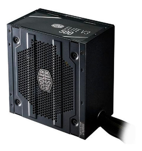 Fuente De Poder Cooler Master Elite 500w V3 80+ Plus Color Negro