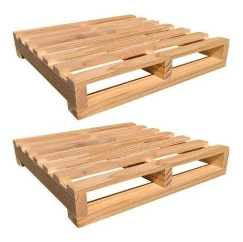 2 palés de madera, 50 x 50 cm, marco de palé, herramienta, color madera natural