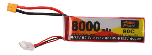 Batería Rc Lipo 3s 90c 8000mah Enchufe Xt60 Coche Modelo