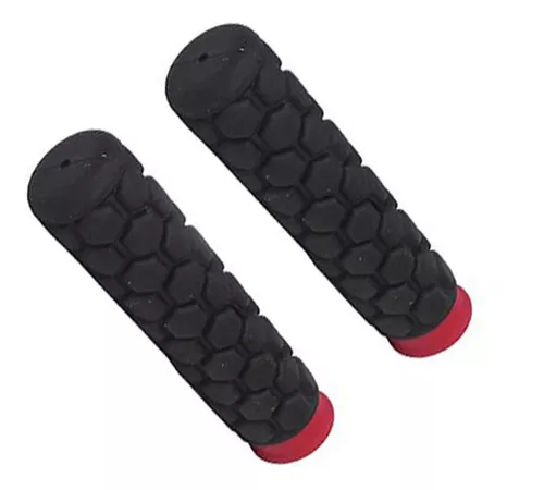 Ciclometa Detalles Puños para bicicleta negro de kraton con piel MTB 125mm  VLG-105 Velo