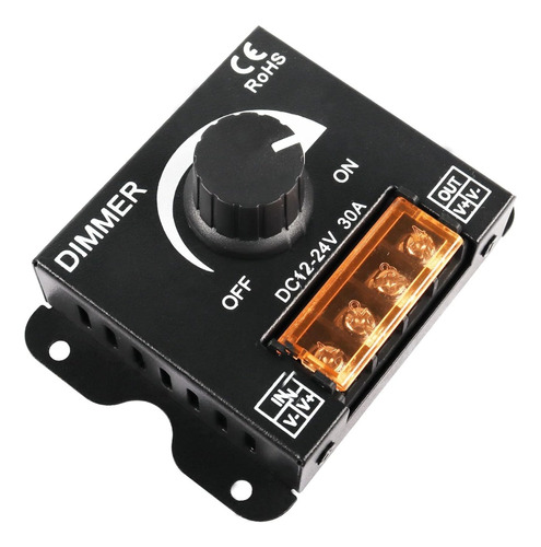 Dimmer Dc 30 A 12 V 24 V Control Velocidad Motor Leds 