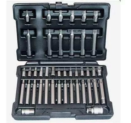Imagem 2 de 3 de Jogo De Soquetes Allen/torx - 05 A 12mm / T25 A T60 - Stels