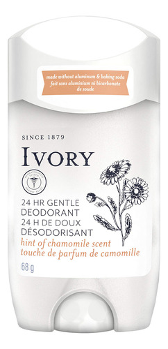 Ivory Desodorante Suave Sin Aluminio Con Toque De Manzanill