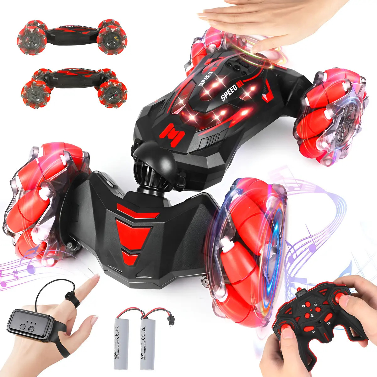 Xamimm Auto De Control Remoto, Auto De Acrobacias Rc Con Det