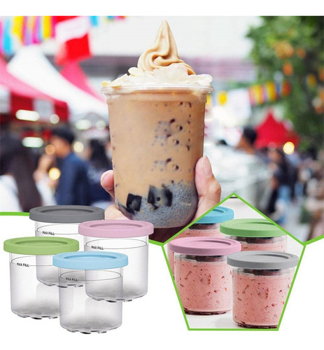 Bn Vaso De Helado, Recipientes De Helado Con Tapas Para Ninj