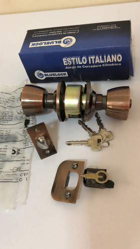 Cerradura De Pomo Marca Blue Lock Estilo Italiano