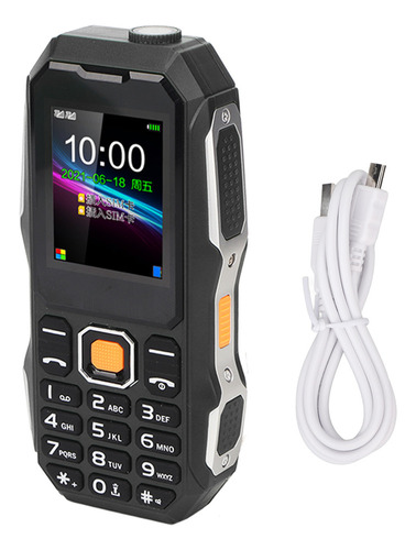 Teléfono Celular Negro Caqui Negro Con Botón Grande W2021 De