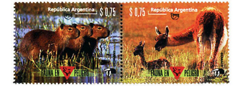 Fauna - Upaep - Argentina 1996 - Serie Mint Se-tenant