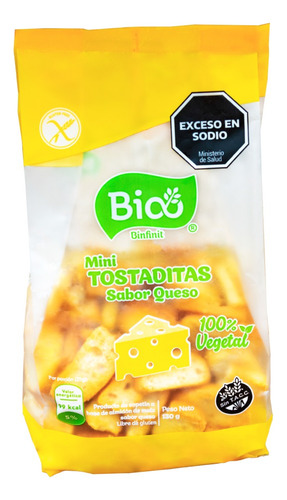 Mini Tostaditas Bio - Queso - 130 Gr Sin Tacc