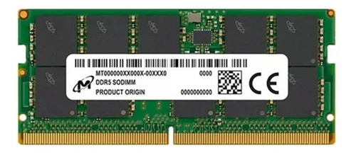 Memória Notebook 8gb Ddr5 4800mhz Micron Mtc4c10163s1sc48ba1
