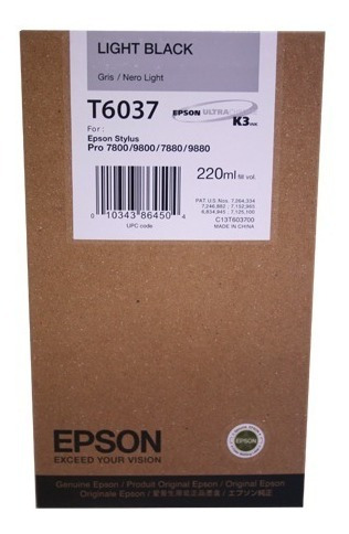 Tinta Epson Stylus Negro Light Plotter Pro 7800/9800 220ml