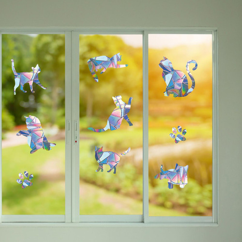 2 Uds Ventana Reutilizable Se Aferra Ventana Pegatina