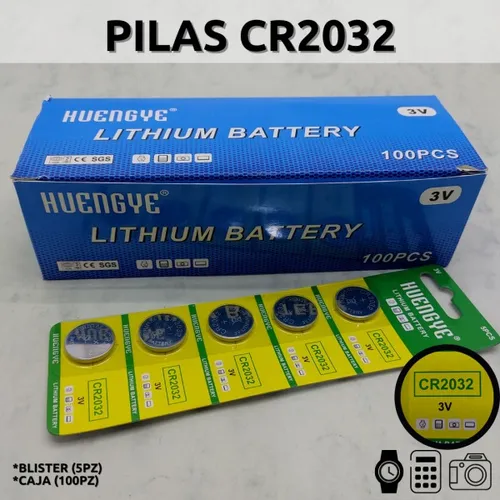 Pilas Reloj Cr2032 Caja 100pz