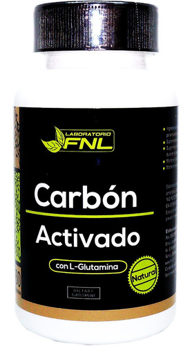 Carbon Activado Natural 500mg 60 Caps Desintoxicante Efectiv