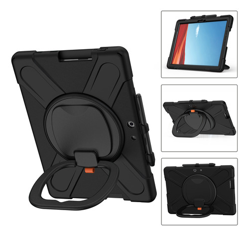 Funda Resistente Con Rotación De 360 Grados Para Microsoft Surface Pro X 2019, Funda Con Soporte De 13 Pulgadas Con Mango Y Agarre