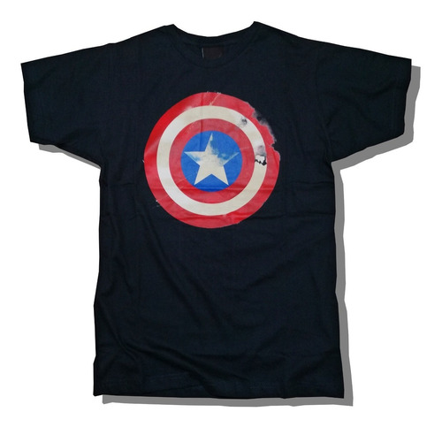 Remera Capitan America Avengers Marvel 100% Algodón Geek