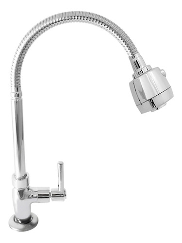 Torneira De Cozinha De Bancada Tubo Gourmet Cônico 1/4v. C72 Cor Cromado