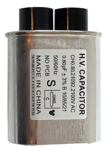 Kit 10 Pecas Capacitor Microondas 0.80 Uf X 2100v - Novo !!!