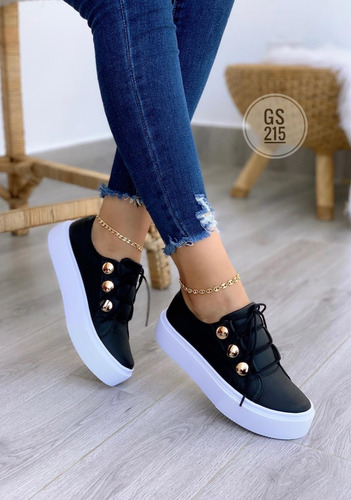 Tenis Blanco Bolichero Dama Zapatillas Zapatos Mujer Lindos Moda Casual Tenis Blanco Bolichero Dama Zapatillas Zapatos Mujer Lindos Moda Casual