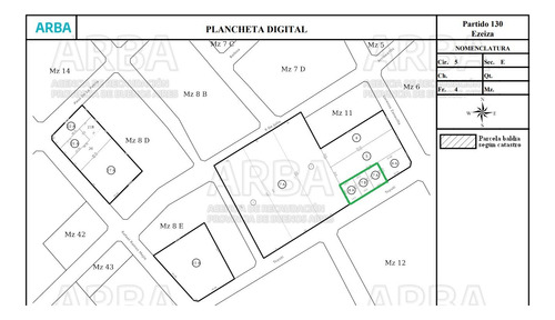 Venta Lote 904 M2 Ideal Emprendimiento, Ezeiza Centro