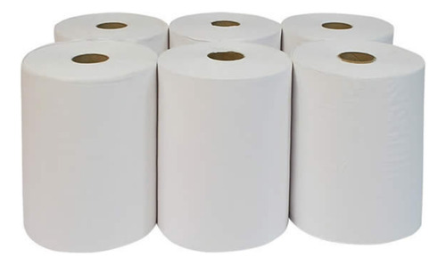 Papel Toalha Bobina Silver 20cmx200m Belipel Caixa C/6 Rolos