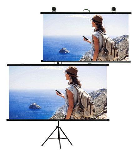 Projector Screen 4:3 Video Projection Screen Wall-mountable