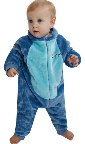 Mameluco Bebés Con Capucha Stitch Disney