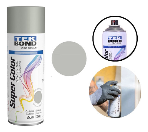 Tinta Spray Aluminio Uso Geral - Tekbond