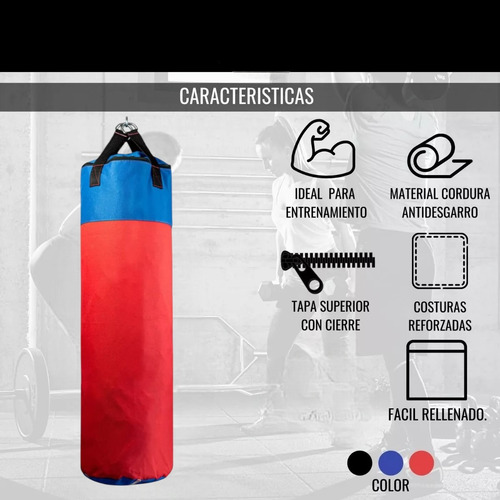 Mega Combo Box: Bolsa 90cm + Guantes + Guantin Más Kitbox Azul