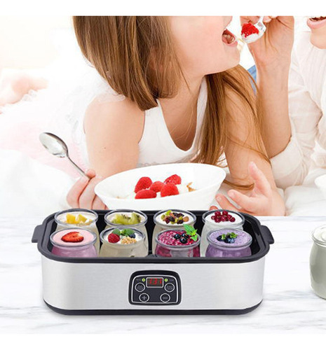 Máquina Automática De Iogurte Com 8 Potes De Iogurte,