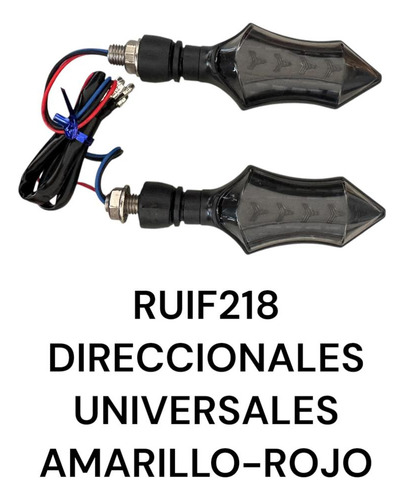 Direccionales De Led R-268-2 Amarillo+rojo Running
