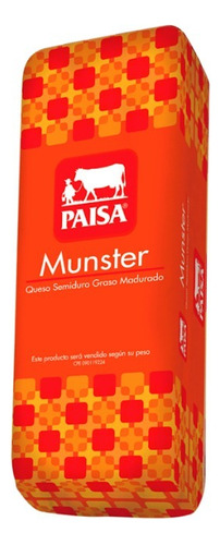Barra Queso Munster Paisa (3kg Aprox)