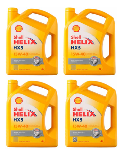 Aceite Shell Helix 15w40 Hx5 16 Litros