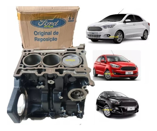 Bloco Do Motor Completo Ford New Ka 1.0 3 Cil 2015 Original