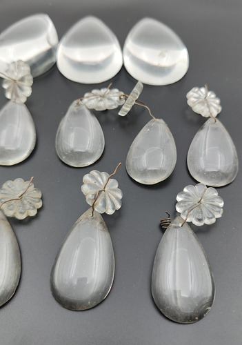 Caireles Antiguos De Cristal Lamparas (m8) Gota - Repuestos (Usado)