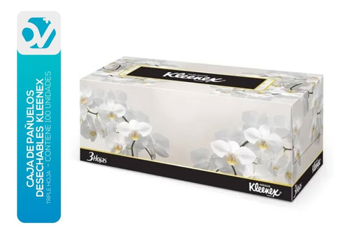 Caja De Pañuelos Desechables Kleenex Triple Hoja 100uds