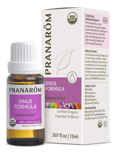 Pranarom - Mezcla De Aceites Esenciales De Frmula Sinusal, A