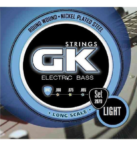 Encordado Gk Bajo 4 Cuerdas 45-105 Nickel Plated Steel