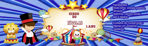 Imagem 2 de 4 de Rótulo Lata De Aptamil 800g Circo + Brinde -25unidades