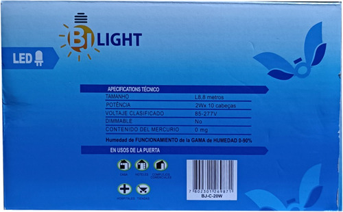 Extensiones De Foco Led Rgb 2w 10focos 8 Metros