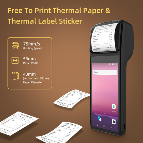 Impresora Portátil De Recibos 4g Pos Android 11 1d/2d Baode