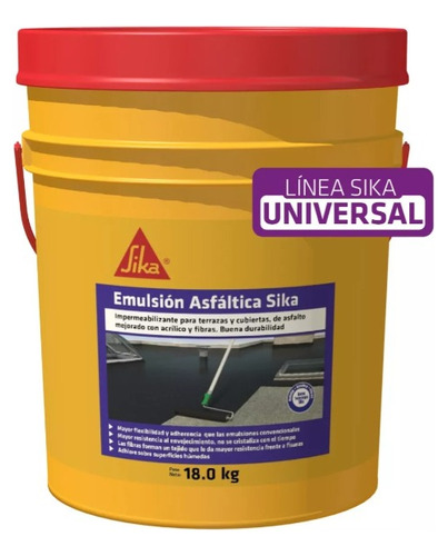 Sika Emulsión Asfáltica 5/1 (18 Kg) T815048