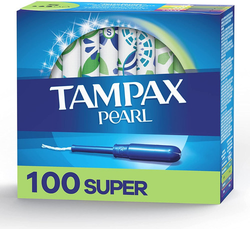 100 X Tampax Pearl Tampones De Seguridad Super Absorbentes