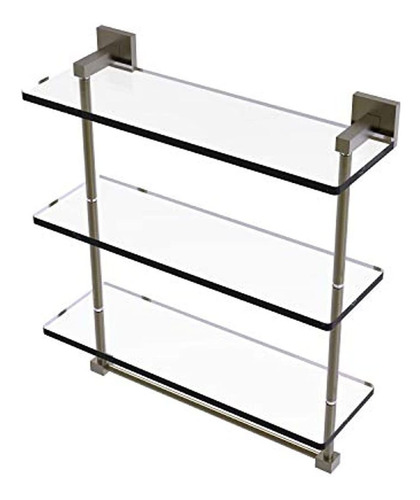 Allied Brass Mt-5-16tb Colección Montero Estante De Vidrio P